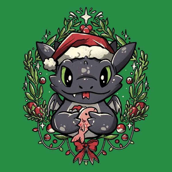 Dragon Christmas - Throw Pillow Discount - Image 2