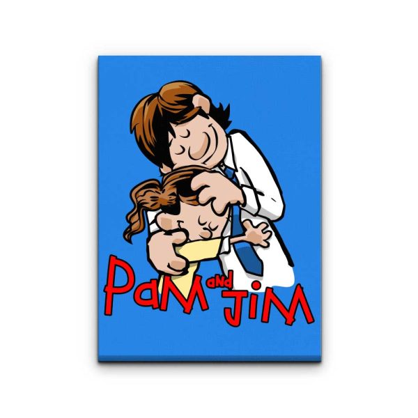 Pam and Jim - Canvas Print Online Sale