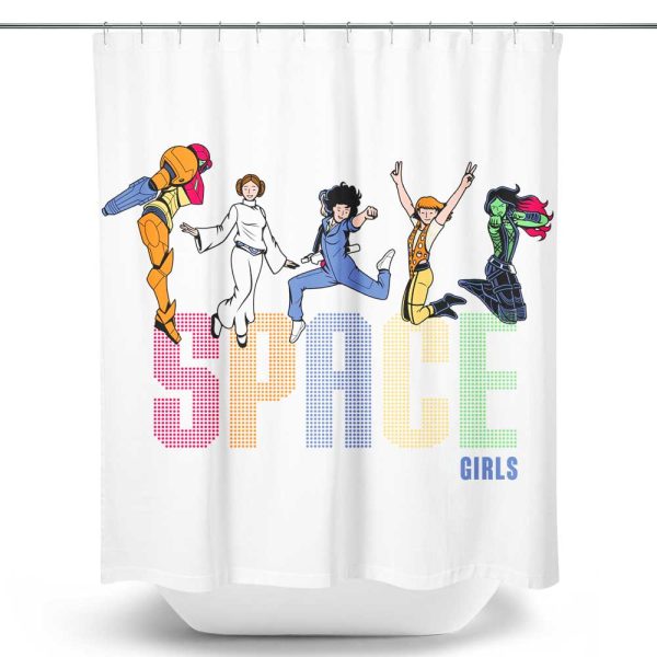 Space Girls - Shower Curtain Fashion