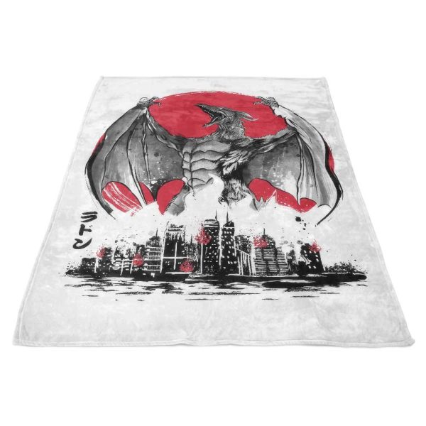 Pteranodan Rising Sumi-e - Fleece Blanket For Discount