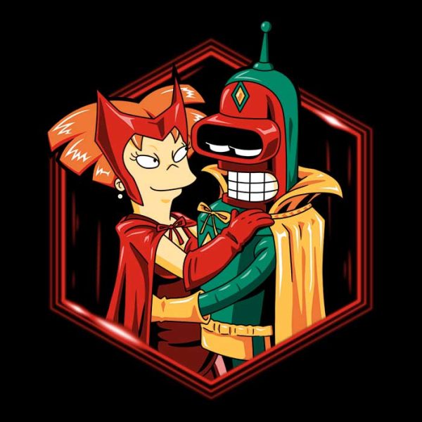 A Futuristic Couple - Wall Tapestry For Sale - Image 2