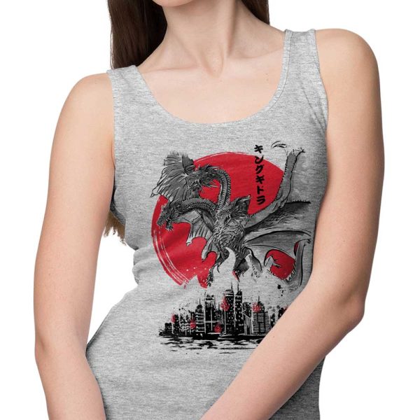 King of Terror Rising Sumi-e - Tank Top Sale - Image 5