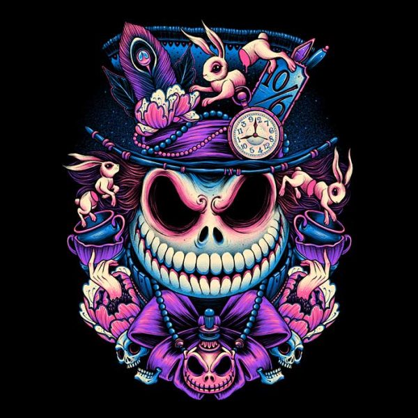 The Mad Skellington - Canvas Print For Cheap - Image 2