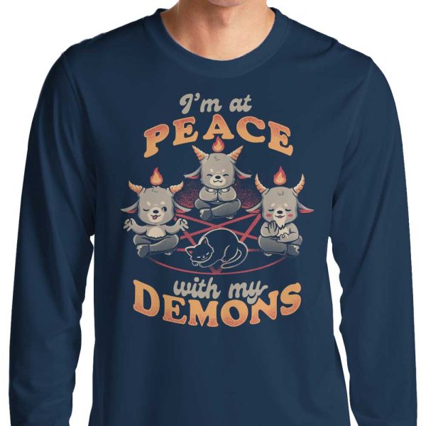 At Peace With My Demons - Long Sleeve T-Shirt Sale - Image 3