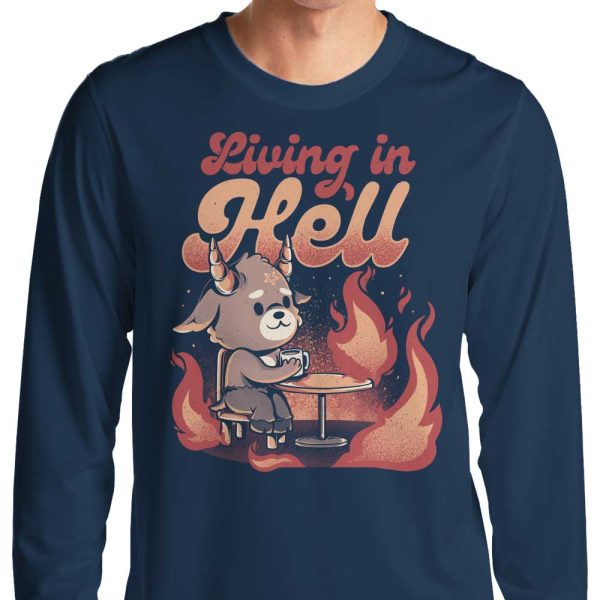 Living in Hell - Long Sleeve T-Shirt Online now - Image 3