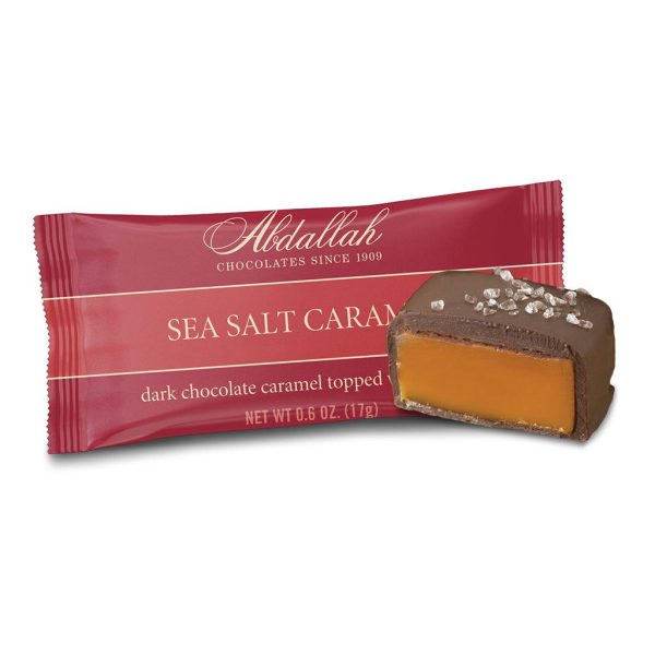 Abdallah Candies : Sea Salt Caramels Singles – Dark Chocolate Hot on Sale