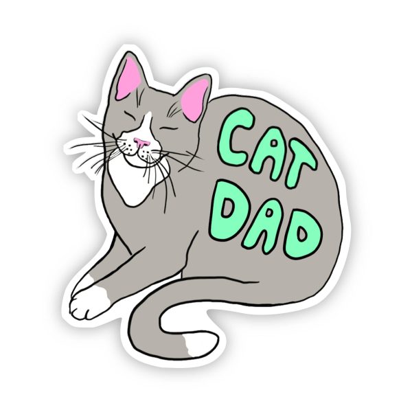 Cat Dad Sticker Online Sale